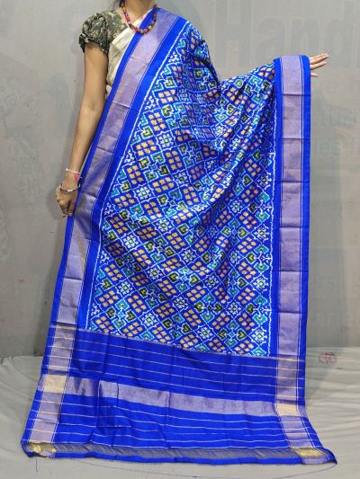 PGMRISDP5N05ECDC13- Ikat Silk dupatta