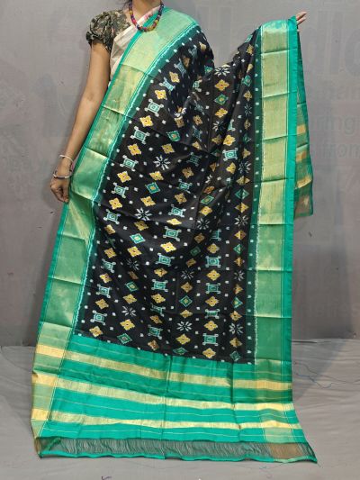 PGMRISDP5N05ECDC17- Ikat Silk dupatta