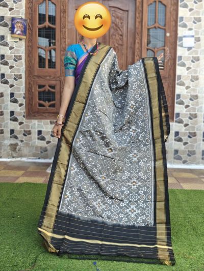PGMRISDP5N05ECDC21- Ikat Silk dupatta