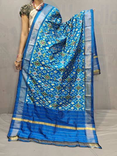 PGMRISDP5N05ECDC27- Ikat Silk dupatta