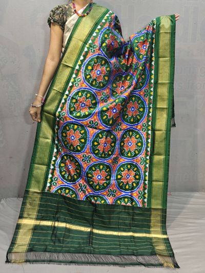 PGMRISDP5N05ECDC29- Ikat Silk dupatta