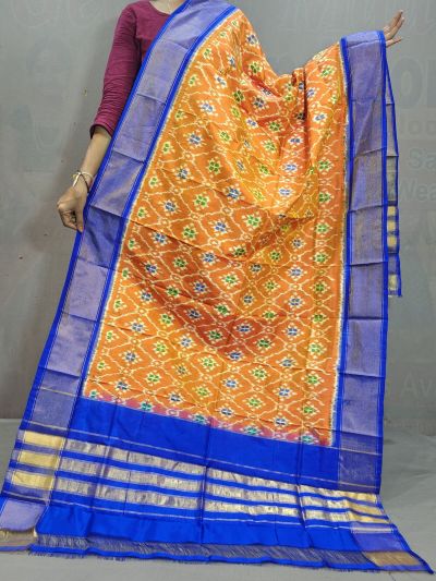 PGMRISDP5N05ECDC32- Ikat Silk dupatta