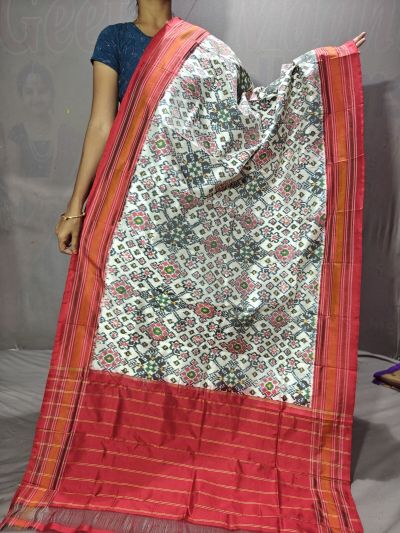 PGMRISDP5Y19ECDC10- Ikat Silk dupatta