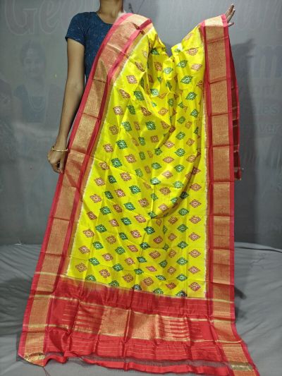 PGMRISDP5Y19ECDC15- Ikat Silk dupatta