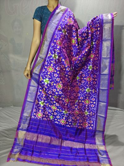 PGMRISDP5Y19ECDC24- Ikat Silk dupatta