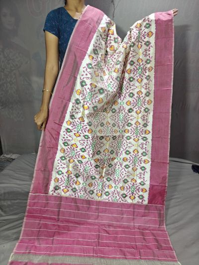 PGMRISDP5Y19ECDC31- Ikat Silk dupatta