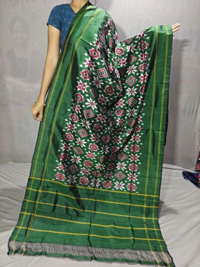 PGMRISDP5Y19ECDC32- Ikat Silk dupatta