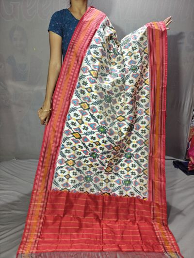 PGMRISDP5Y19ECDC36- Ikat Silk dupatta