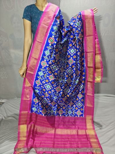 PGMRISDP5Y19ECDC39- Ikat Silk dupatta