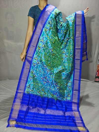 PGMRISDP5Y19ECDC40- Ikat Silk dupatta