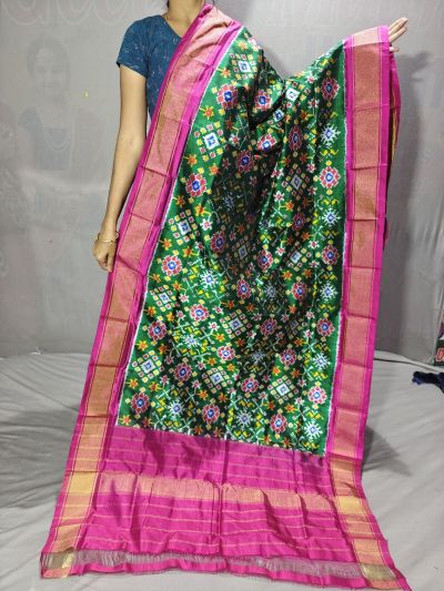 PGMRISDP5Y19ECDC44- Ikat Silk dupatta