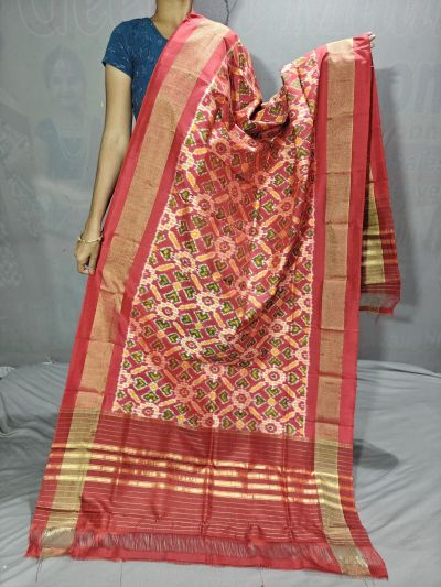 PGMRISDP5Y19ECDC46- Ikat Silk dupatta