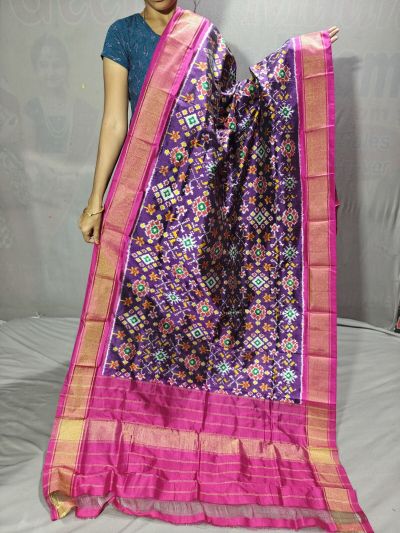 PGMRISDP5Y19ECDC47- Ikat Silk dupatta