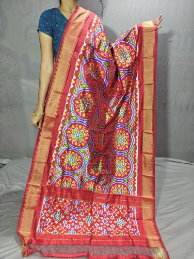 PGMRISDP5Y19ECDC48- Ikat Silk dupatta