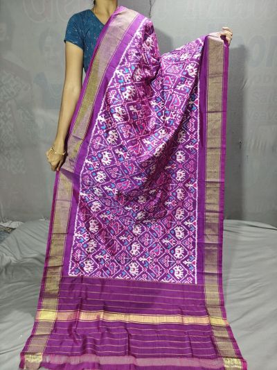 PGMRISDP5Y19ECDC50- Ikat Silk dupatta
