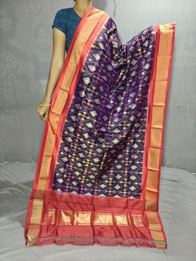 PGMRISDP5Y19ECDC52- Ikat Silk dupatta