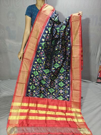 PGMRISDP5Y19ECDC55- Ikat Silk dupatta