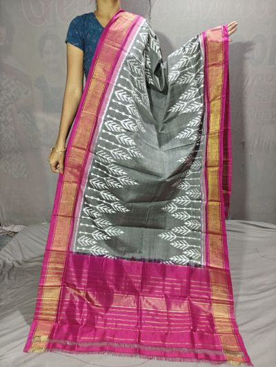 PGMRISDP5Y19ECDC58- Ikat Silk dupatta