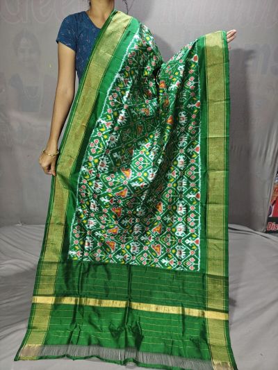 PGMRISDP5Y19ECDC60- Ikat Silk dupatta