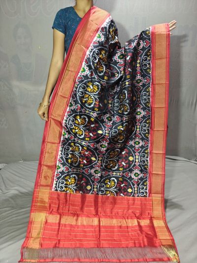 PGMRISDP5Y19ECDC61- Ikat Silk dupatta