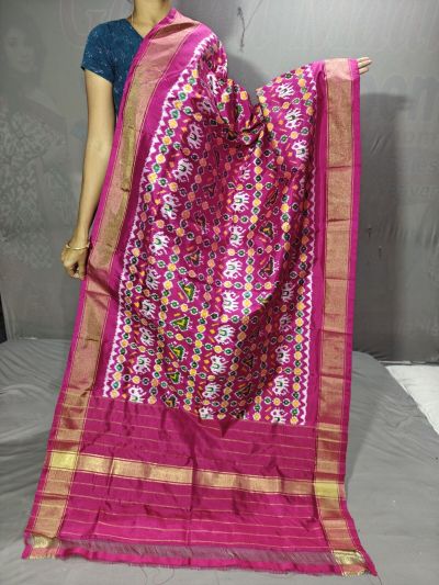 PGMRISDP5Y19ECDC64- Ikat Silk dupatta