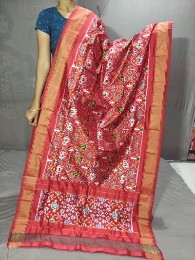 PGMRISDP5Y19ECDC66- Ikat Silk dupatta