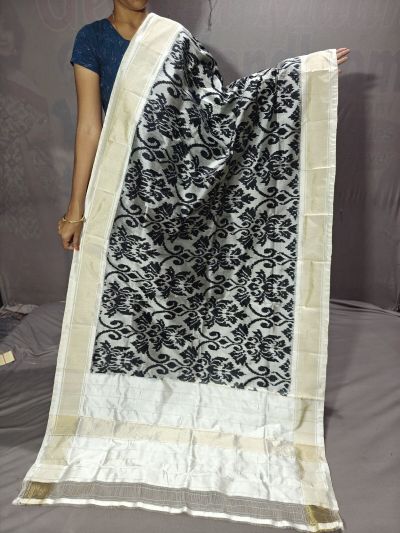 PGMRISDP5Y19ECDC68- Ikat Silk dupatta