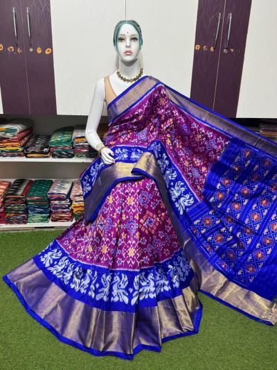 PSRGIDSS5Y20BBCC05- Ikat silk saree