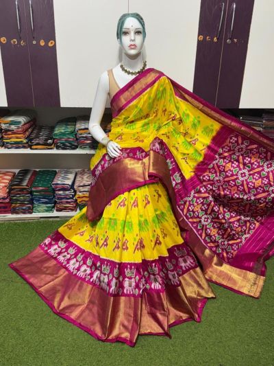 PSRGIDSS5Y20BBCC06- Ikat silk saree