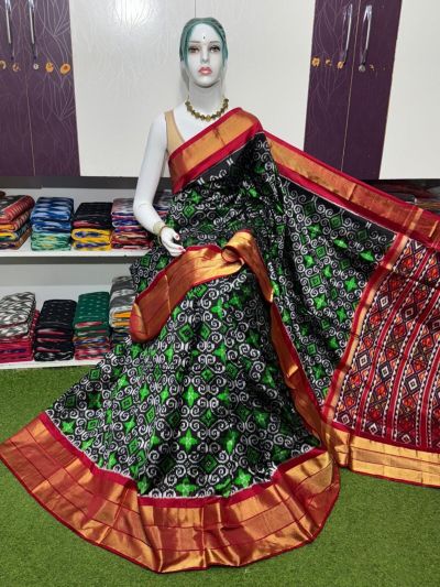 PSRGIDSS5Y20BBCC54- Ikat silk saree