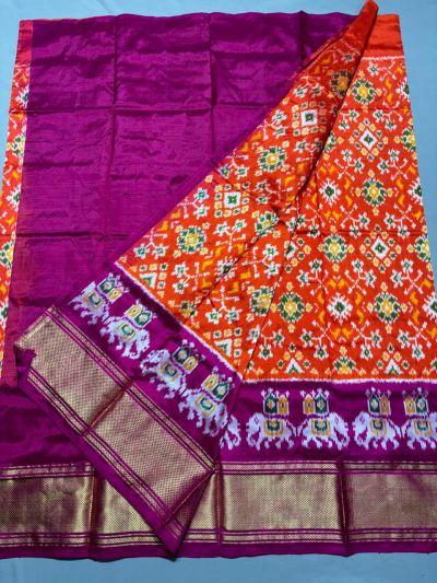 PSSIFSLG5N01SZCD01- Free Size Ikat Silk Lehenga