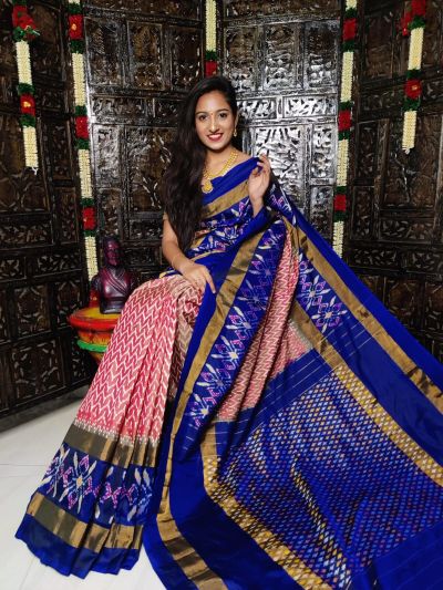 PALUIDSS5N04TSDD01- Ikat silk saree
