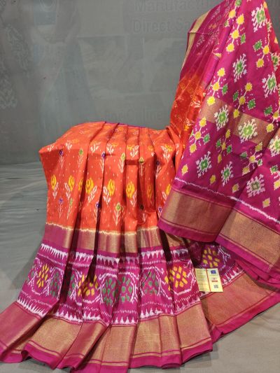 PGMRIDSS5N02TSCD35- Ikat silk saree