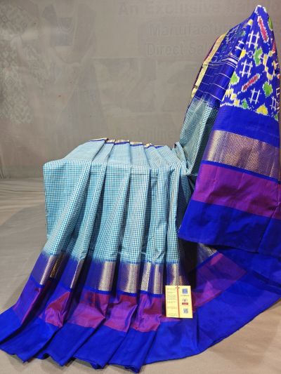 PGMRIDSS5N02TSCD38- Ikat silk saree