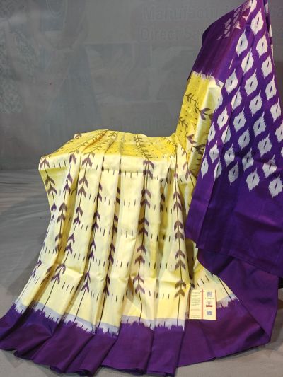 PGMRIDSS5N02TSCD40- Ikat silk saree