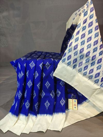 PGMRIDSS5N02TSCD45- Ikat silk saree