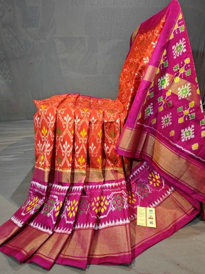 PGMRIDSS5N02TSCD48- Ikat silk saree