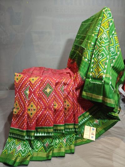 PGMRIDSS5N03BIDC19- Ikat silk saree