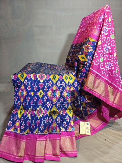 PGMRIDSS5N03BIDC21- Ikat silk saree