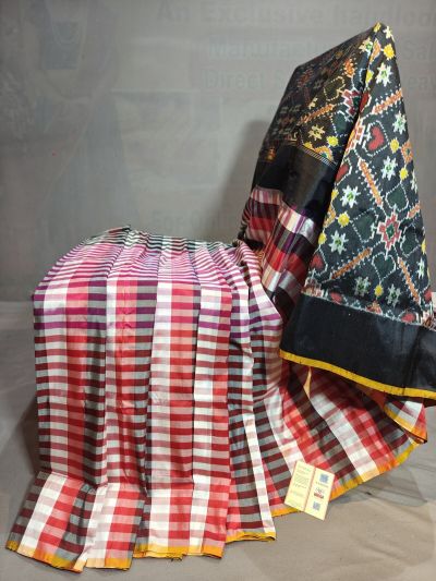 PGMRIDSS5N03BIDC26- Ikat silk saree