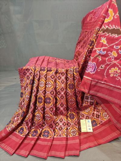 PGMRIDSS5N03BIDC28- Ikat silk saree