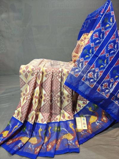 PGMRIDSS5N03BIDC32- Ikat silk saree