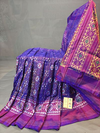 PGMRIDSS5N03BIDC34- Ikat silk saree