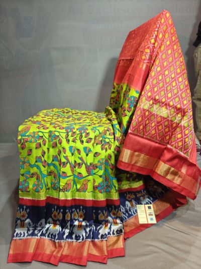 PGMRIDSS5N03BIDC36- Ikat silk saree