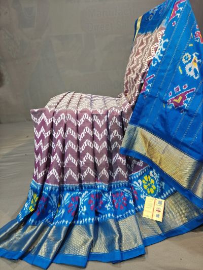 PGMRIDSS5N03BIDC38- Ikat silk saree