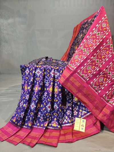 PGMRIDSS5N03BIDC39- Ikat silk saree