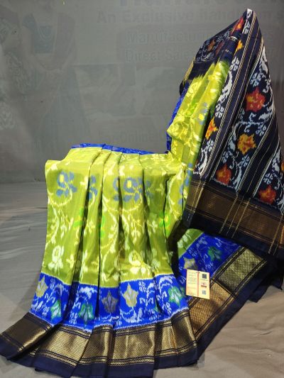PGMRIDSS5N03BIDC42- Ikat silk saree