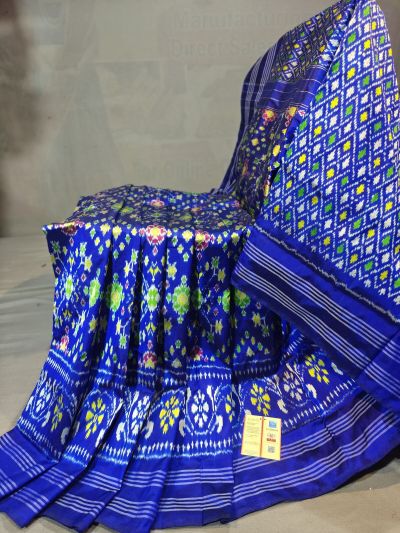 PGMRIDSS5N03BIDC44- Ikat silk saree