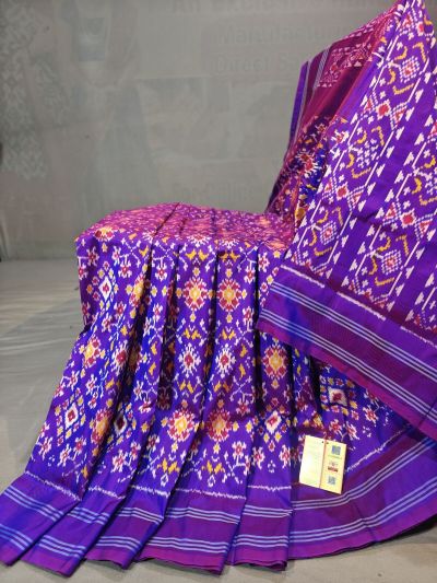 PGMRIDSS5N03BIDC48- Ikat silk saree