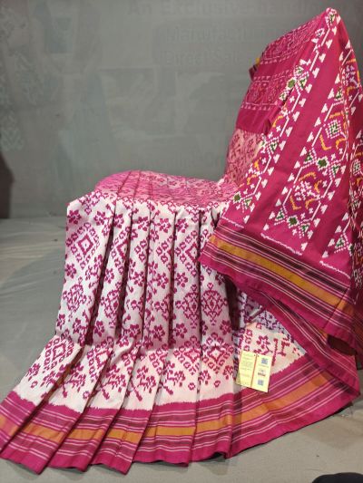 PGMRIDSS5N03BIDC53- Ikat silk saree